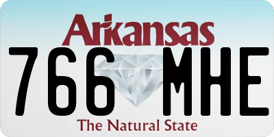AR license plate 766MHE