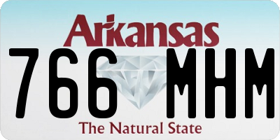 AR license plate 766MHM