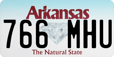 AR license plate 766MHU