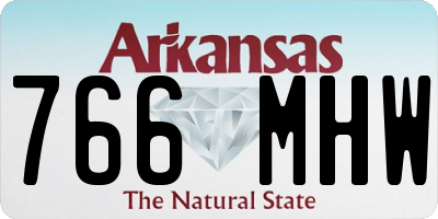 AR license plate 766MHW