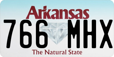 AR license plate 766MHX