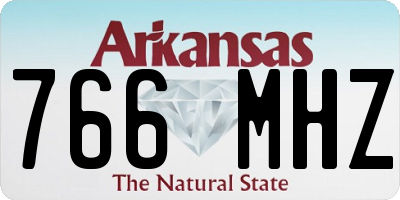 AR license plate 766MHZ