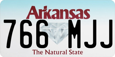 AR license plate 766MJJ