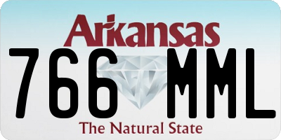 AR license plate 766MML