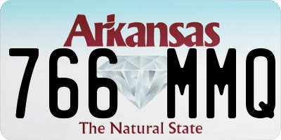 AR license plate 766MMQ