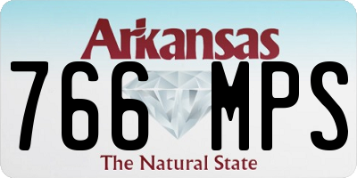 AR license plate 766MPS