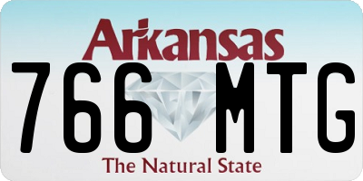 AR license plate 766MTG