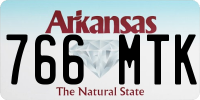 AR license plate 766MTK