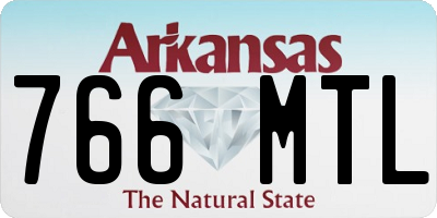 AR license plate 766MTL