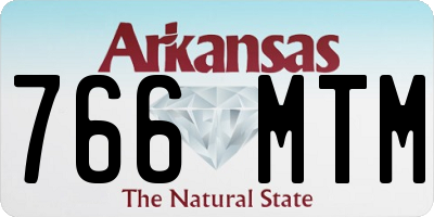 AR license plate 766MTM