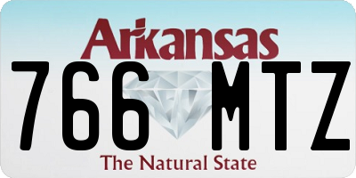 AR license plate 766MTZ