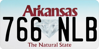 AR license plate 766NLB