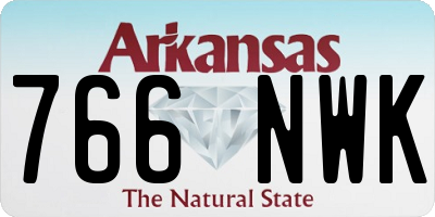 AR license plate 766NWK