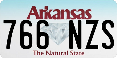 AR license plate 766NZS