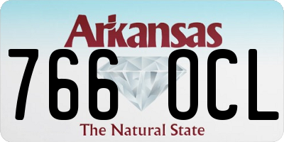 AR license plate 766OCL