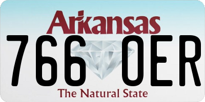 AR license plate 766OER