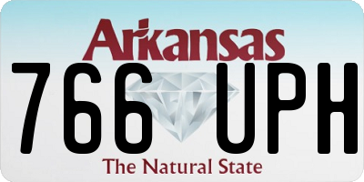 AR license plate 766UPH