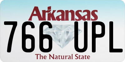 AR license plate 766UPL