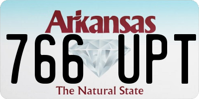 AR license plate 766UPT