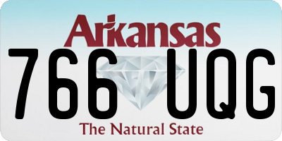 AR license plate 766UQG