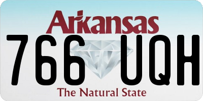 AR license plate 766UQH
