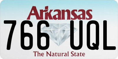 AR license plate 766UQL