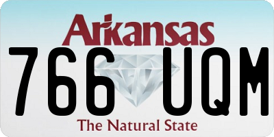 AR license plate 766UQM