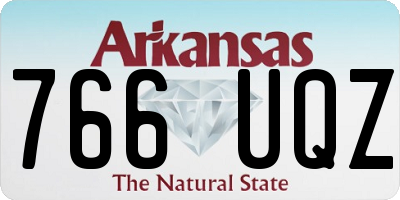AR license plate 766UQZ