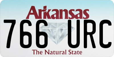 AR license plate 766URC