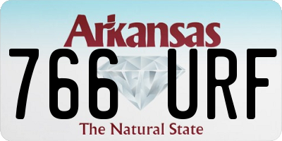 AR license plate 766URF