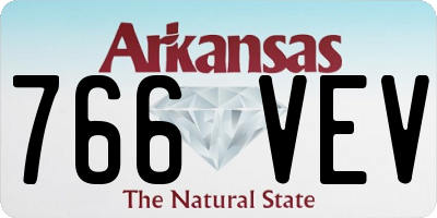 AR license plate 766VEV