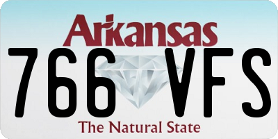 AR license plate 766VFS