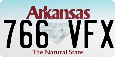 AR license plate 766VFX