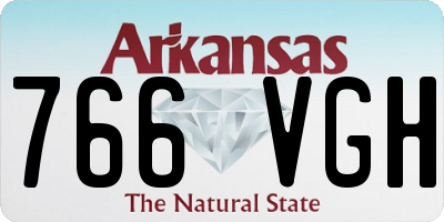 AR license plate 766VGH