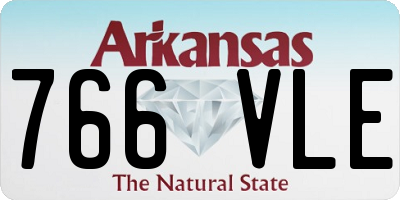 AR license plate 766VLE