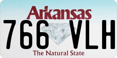 AR license plate 766VLH