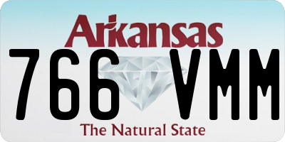 AR license plate 766VMM