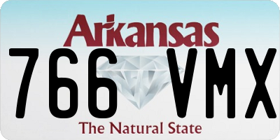 AR license plate 766VMX