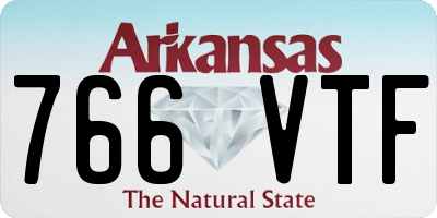 AR license plate 766VTF
