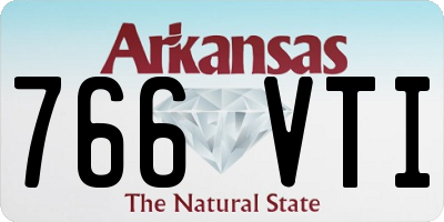 AR license plate 766VTI