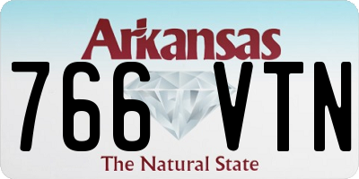 AR license plate 766VTN