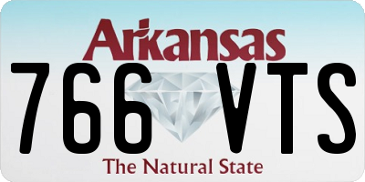 AR license plate 766VTS