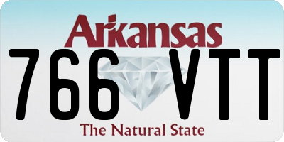 AR license plate 766VTT