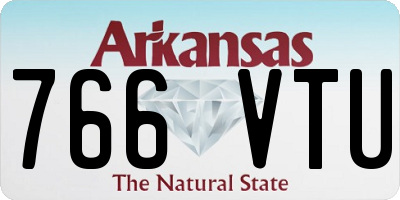 AR license plate 766VTU