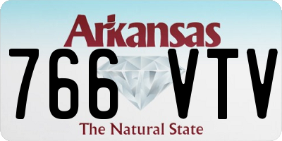 AR license plate 766VTV