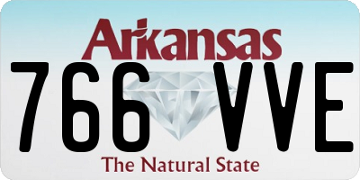 AR license plate 766VVE