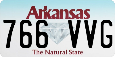 AR license plate 766VVG
