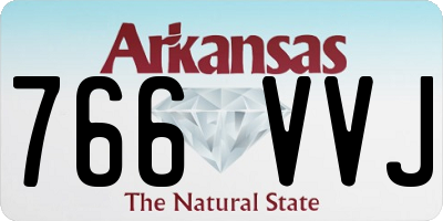 AR license plate 766VVJ