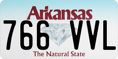 AR license plate 766VVL