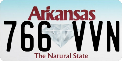 AR license plate 766VVN